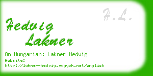 hedvig lakner business card